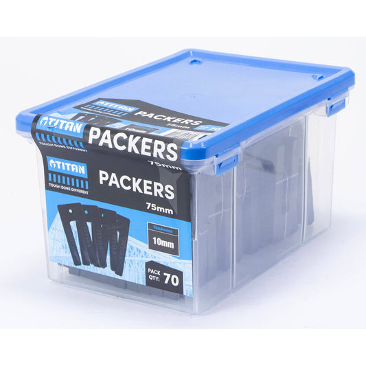 Titan 10 x 75mm Black Window Packers - 70 Piece - Durable & UV Stable – view 2 - Auzzistore