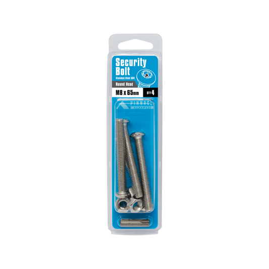 Pinnacle M8 x 65mm Stainless Steel Security Bolts - 4 Pack – view 2 - Auzzistore