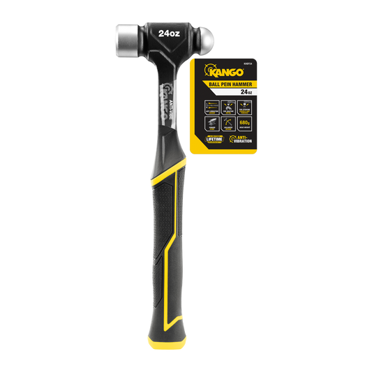 Kango 24oz Anti Vibe Ball Pein Hammer - Dual Face - 36mm x 360mm - Durable – view 2 - Auzzistore