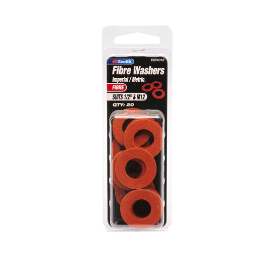 Zenith Fibre Washer - 1/2 & M12 - Non-Conductive - Automotive Use - Auzzistore