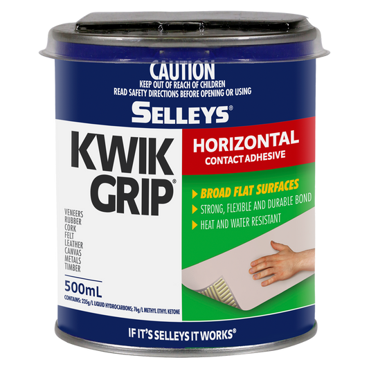 Selleys Kwik Grip Contact Adhesive 500ml Solvent-Based Heat Resistant
