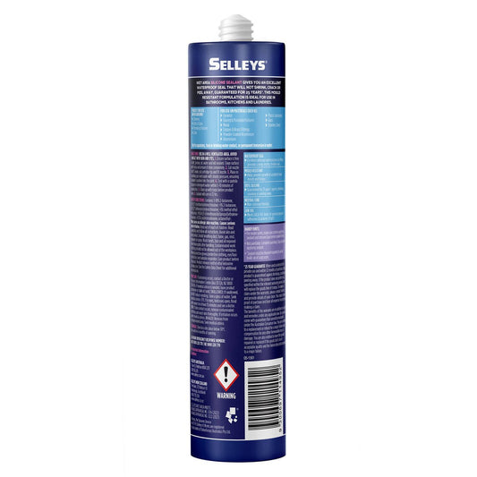 Selleys Clear Waterproof Silicone Sealant 300g - Mould Resistant - 100% Silicone – view 2 - Auzzistore