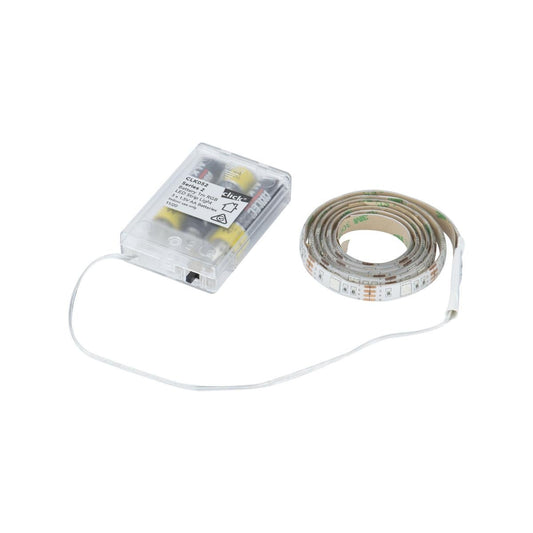Click 1m RGB LED Battery Operated Strip Light - 20 Colour Variations - Indoor Use - Auzzistore