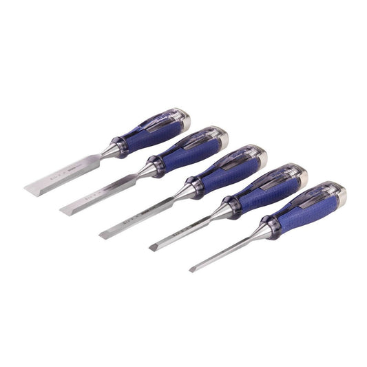 Irwin Marples High Impact Chisel Set 5 Pack 6-25mm Forged Steel Durable - Auzzistore