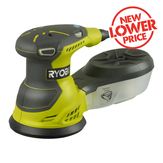 Ryobi Random Orbital Sander 125mm Hook & Loop Dust Collection