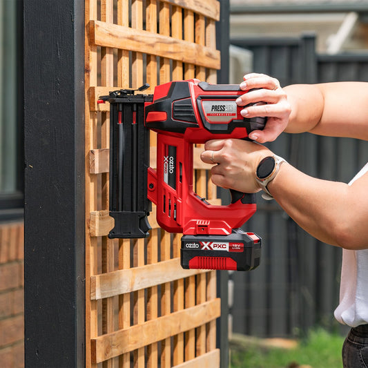 Ozito 18V Cordless Brad Finishing Nailer PXNGS-218 - 18GA - 290mm x 100mm – view 2 - Auzzistore