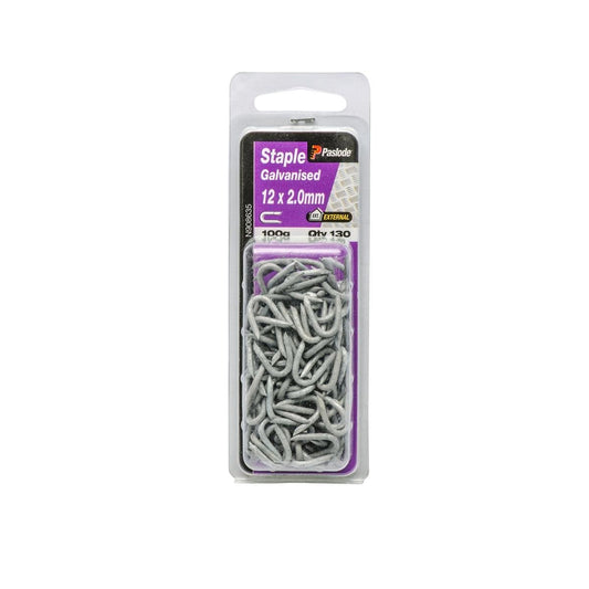 Paslode Galvanised Staple Nail 12mm x 2mm 130 Pack Durable Fixing - Auzzistore