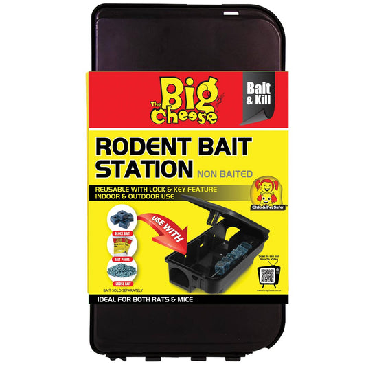 The Big Cheese Rodent Bait Station - Plastic - 125mm x 230mm - Safe Use - Auzzistore