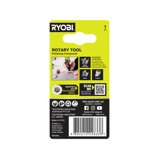 Ryobi Polishing Compound - 0.1kg - For Metal & Plastic Restoration – view 2 - Auzzistore