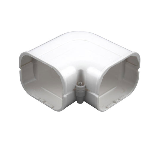 Stahl Air Conditioning Conduit 100mm Flat Elbow uPVC Durable Outdoor - Auzzistore