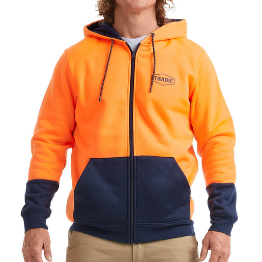 Tradie Hi Vis Orange Hoodie Small - 580mm x 750mm - Comfort & Functionality – view 2