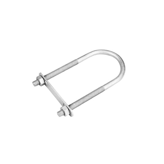 Pinnacle M8 Galvanised Double U Bolt - 8mm x 118mm x 50mm - Corrosion Resistant - Auzzistore