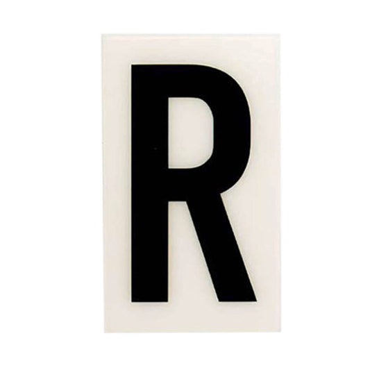 Sandleford 85mm White Self Adhesive House Letter R - Durable Polycarbonate - Auzzistore