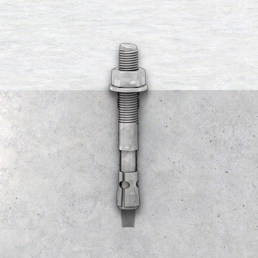 Ramset M12 x 140mm Galvanised Trubolt Stud Anchor - Heavy-Duty Concrete Anchor – view 2 - Auzzistore