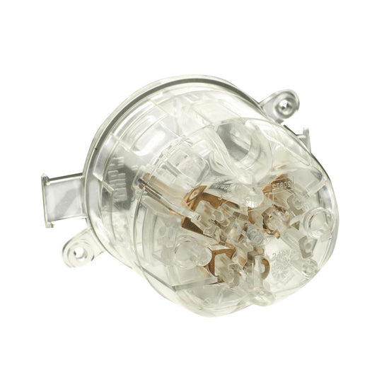 HPM Clear 10A Plug Base Bulk 10PK - 10 Amp - Plastic - Snap On Design - Auzzistore