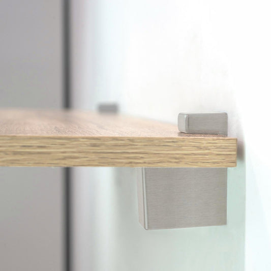 Flexi Storage Aluminium Rectangle Shelf Clip 2 Pack 5-22mm Silver – view 2 - Auzzistore