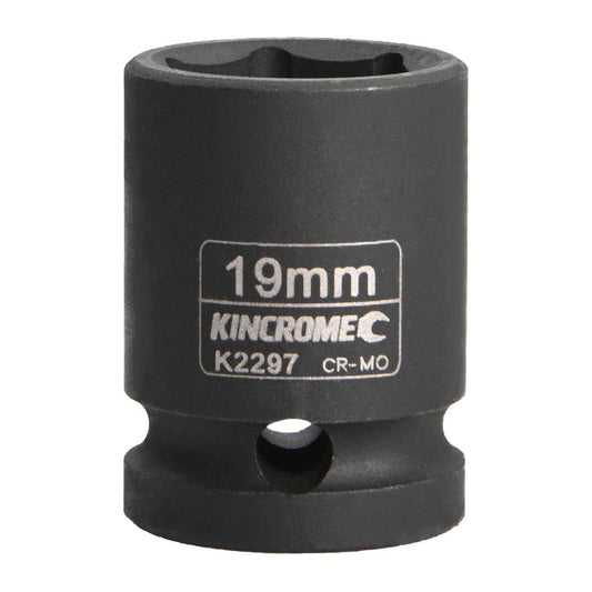 Kincrome 19mm Impact Socket - 1/2 Inch - Cr-Mo Steel - Durable Design - Auzzistore