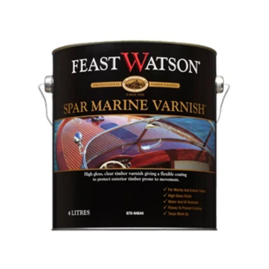 Feast Watson Spar Marine Varnish 4L Oil Based UV Resistant High Gloss - Auzzistore