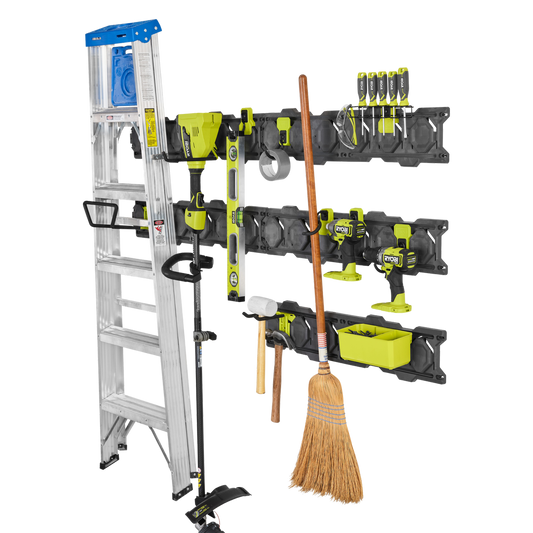 Ryobi Link 15 Piece Wall Storage Kit - 216mm x 340mm x 860mm - Heavy-Duty – view 2