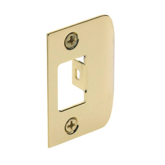 Gainsborough Polished Brass D Strike Plate 50mm Zinc Security Upgrade - Auzzistore
