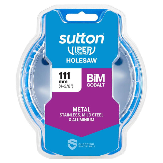 Sutton Tools 111mm Viper Cobalt Bi Metal Holesaw - Durable Cutting Tool - Auzzistore