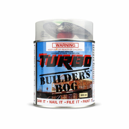Turbo Builder's Bog 500ml Timber Repair Filler - Beige - Quick Set - Paintable - Auzzistore
