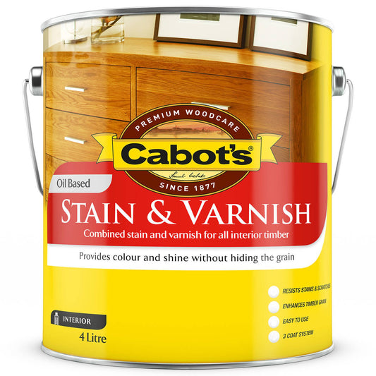 Cabot S 4L Satin Tint Base Oil Based Stain - Oil Based - Deep Penetration - Auzzistore