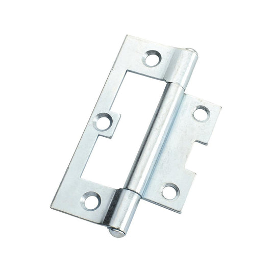Lane Zinc Plated Fixed Pin Easy Fit Hinge 2 Pack - 90 x 54 x 1.6mm