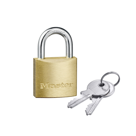Master Lock 30mm Brass Keyed Padlock - Solid Brass - Cut Resistant - Auzzistore