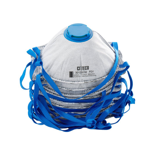 Citeco P2 Respirator 10 Pack - Carbon Valved - 140mm x 180mm - Odour Filtration – view 2 - Auzzistore