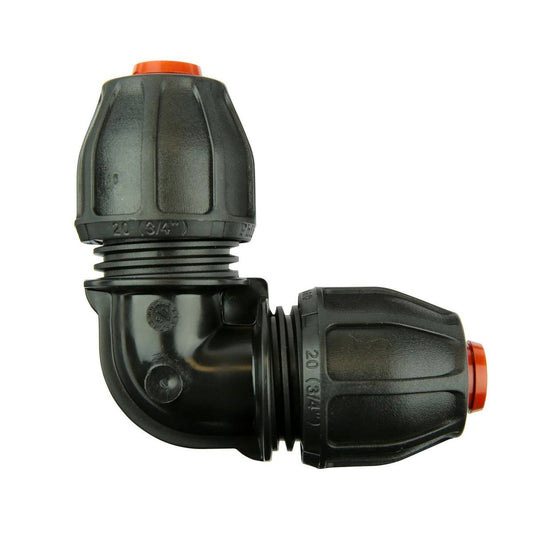 Philmac 1" Poly x Poly Rural Elbow - Polypropylene - 90° Bend - Durable - Auzzistore