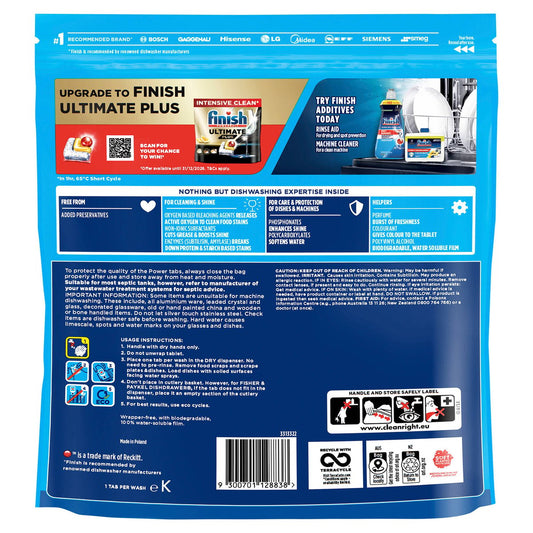 Finish Power Lemon Dishwashing Tablets 80 Pack - 1.49kg - Tough on Grease – view 2