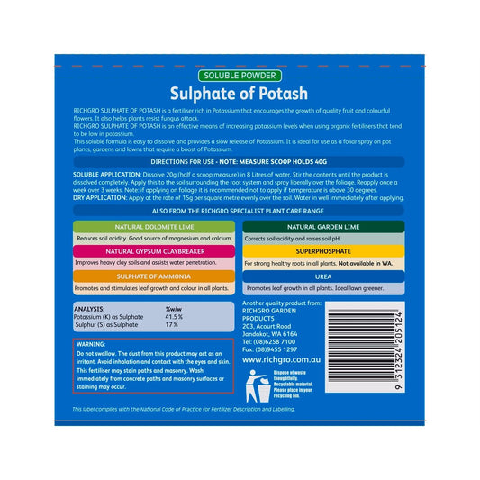Richgro Soluble Powder - 1kg - Fertiliser - Fruit and Flower Booster – view 2 - Auzzistore