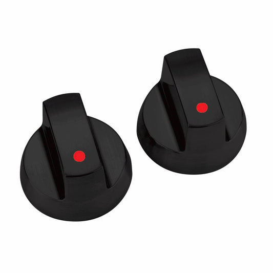 Gasmate Replacement BBQ Knobs - 2 Pack - Black - Plastic - Durable - Auzzistore