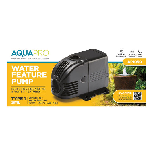 Aquapro Water Feature Pump - 1.2m - Compact Design - Flow Adjustable – view 2
