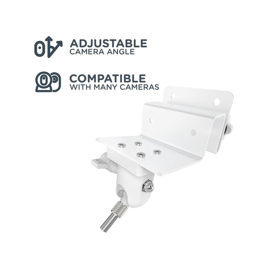 Orion Security Camera Mount Clamp - 360° Swivel - 90° Tilt - White – view 2
