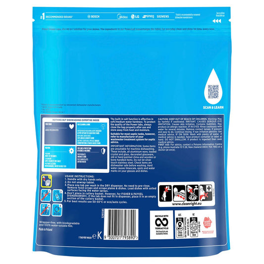 Finish Power Lemon Dishwashing Tablets 40 Pack - Tough on Grease - 0.75kg – view 2