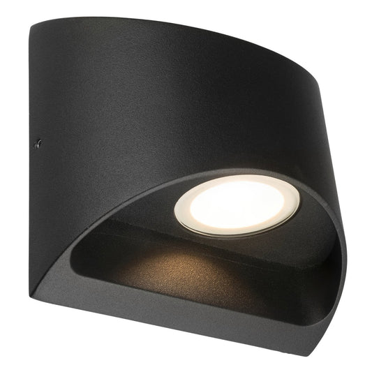 Brilliant 8W Black Binley Up Down Wall Light - Energy-Efficient Design – view 2