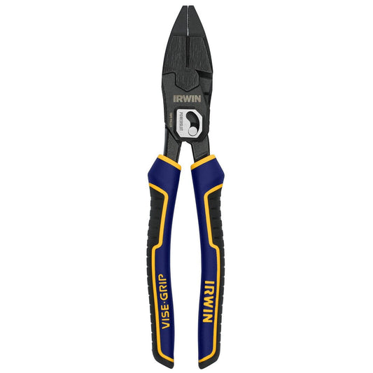 Irwin 240mm Linesman Pliers iwht84000 - Red and Black - Durable Gripping & Cutting