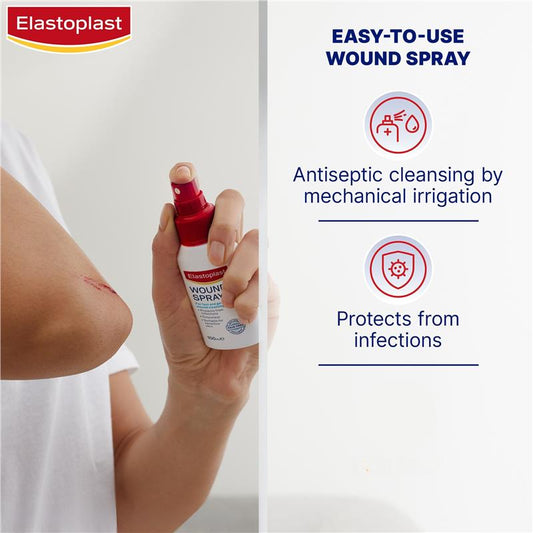 Elastoplast Wound Spray 100ml - Essential Wound Cleansing Solution - Auzzi Store