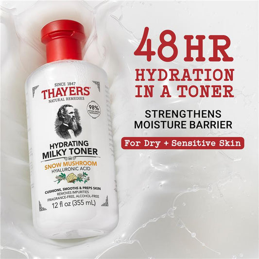 Thayers Hydrating Milky Toner with Snow Mushroom & Hyaluronic Acid - 355ml – view 2