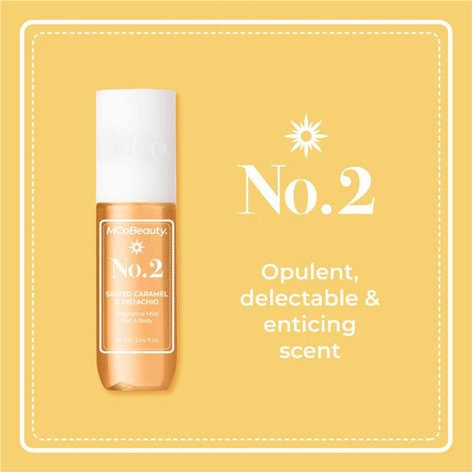 MCoBeauty Salted Caramel & Pistachio No. 2 Fragrance Hair & Body Mist 90ml – view 2