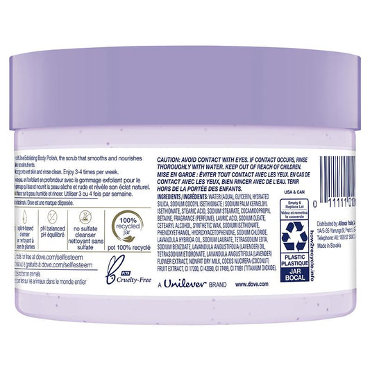 Dove Crushed Lavender & Coconut Milk Exfoliating Body Polish 298g – view 2