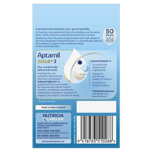 Aptamil Gold+ 2 Follow-On Formula Powder Sachets - 4 Pack (31.2g each) – view 2