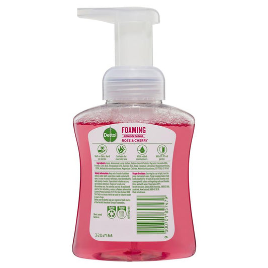 Dettol Foaming Antibacterial Hand Wash - Rose and Cherry in Bloom 250 ml-Auzzi Store