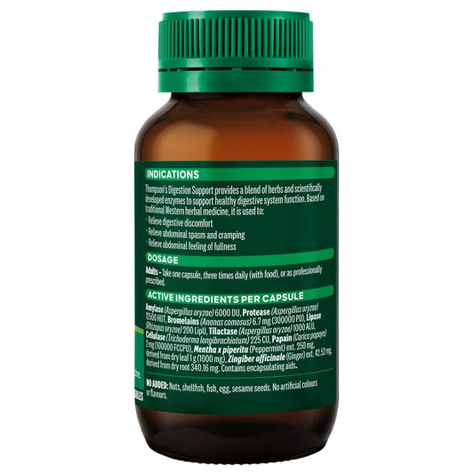 Thompson's Digestion Support Capsules with Herbs & Enzymes – 60 Count – view 2
