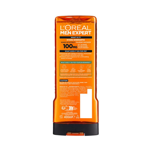 L'Oreal Paris Men Expert Hydra Energetic Shower Gel 400ml - Awaken Your Skin