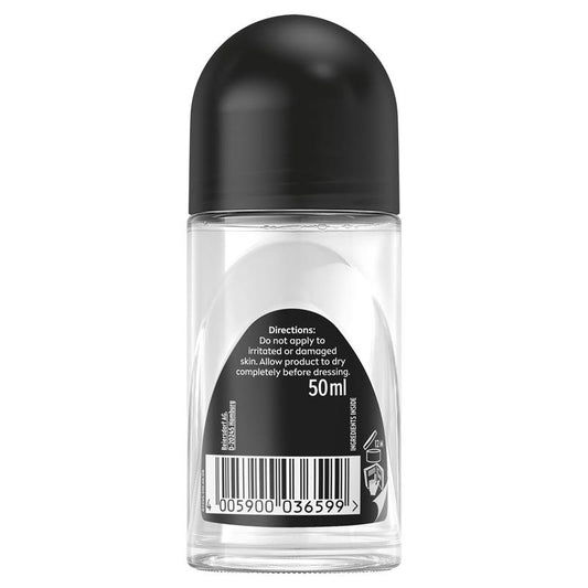 NIVEA MEN Black & White Invisible Roll-On Deodorant 72H Protection 50ml – view 2