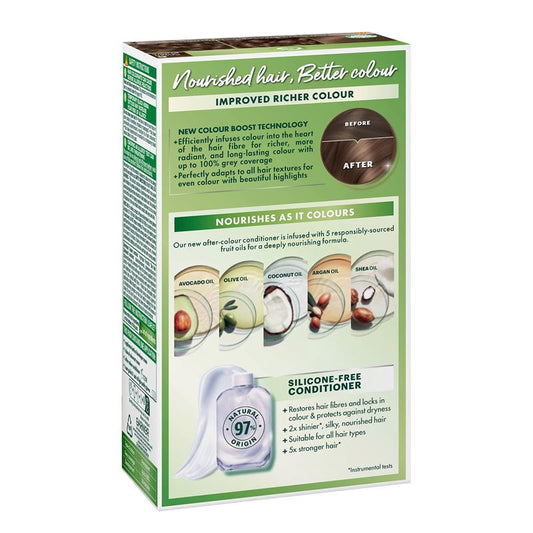 Garnier Nutrisse Permanent Hair Colour - 6 Acorn (Enriched with 4 Natural Oils)-Auzzi Store
