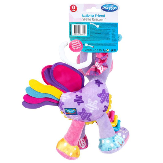 Playgro Activity Friend Stella Unicorn - Colorful Sensory Toy for Babies - Auzzi Store